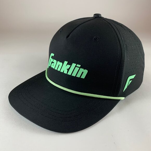 Franklin Mens Black Roper Snapback Adjustable Hat - Picture 1 of 4